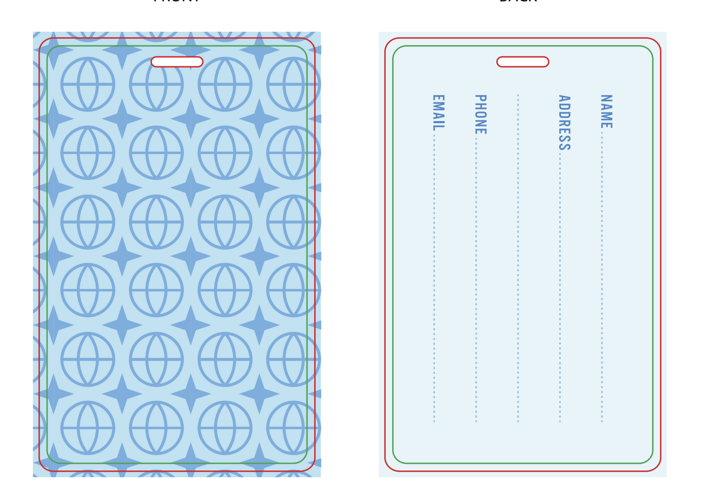 Luggage Tags - Light Blue
