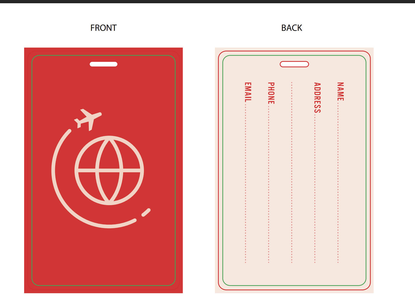 Luggage Tags - Red