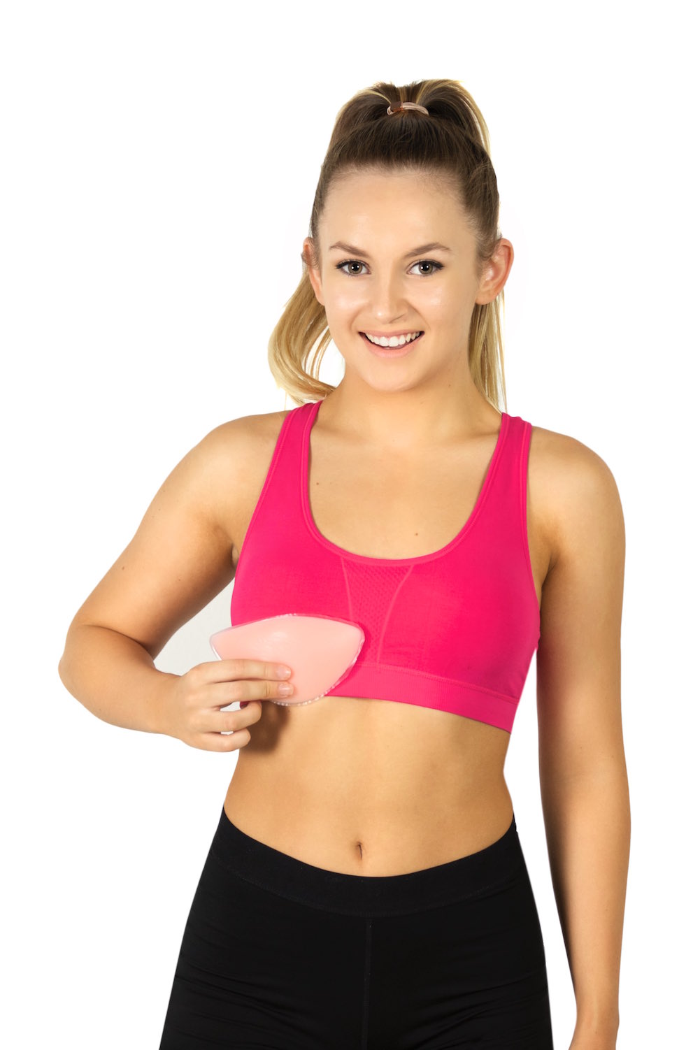 Small Breast Porsthetics Bra Comfort Bra Secret Pockets Women Travel Bamboo Organic Cotton Pink