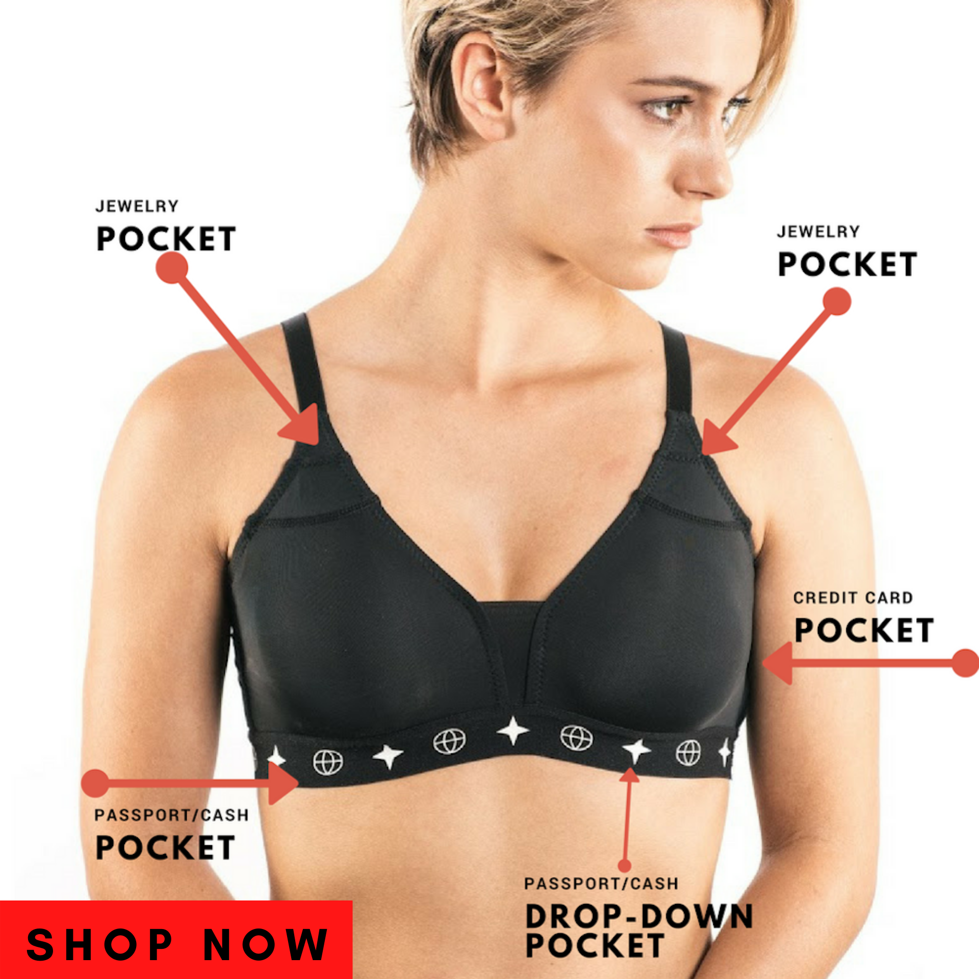 The Travel Bra: Giving female travellers a safe place to store